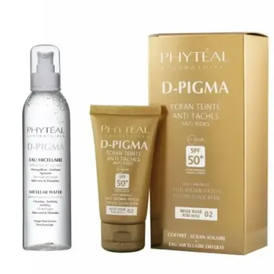 PHYTEAL DPIGMA ECRAN TEINTE BEIGE ROSÉ SPF50+EAU MICELLAIRE A L'ALOE VERA 150ML (OFFERTE)
