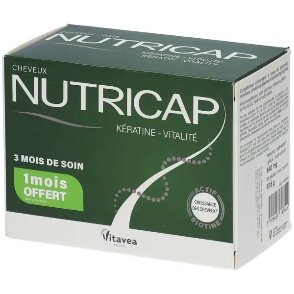 VITAVEA NUTRICAP KERATIN VITALITY 90 CAPSULES