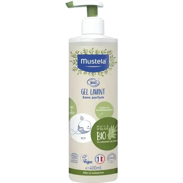 MUSTELA BIO GEL LAVANT CHEVEUX ET CORPS 400ML