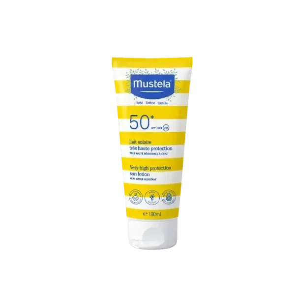 MUSTELA LAIT SOLAIRE TRES HAUTE PROTECTION SPF50+ 100ML