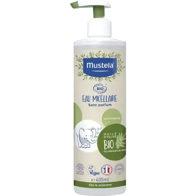 MUSTELA BIO EAU MICELLAIRE SANS RINÇAGE 400ML