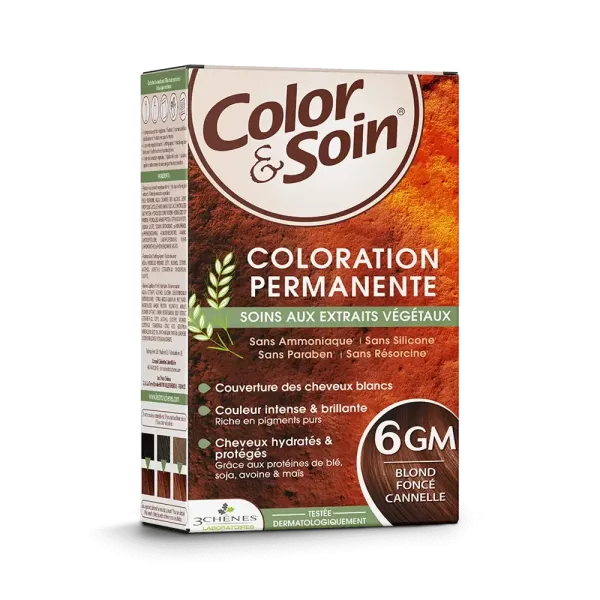 3 CHENES COLOR & SOIN COLORATION BLOND FONCE CANNELLE 6GM