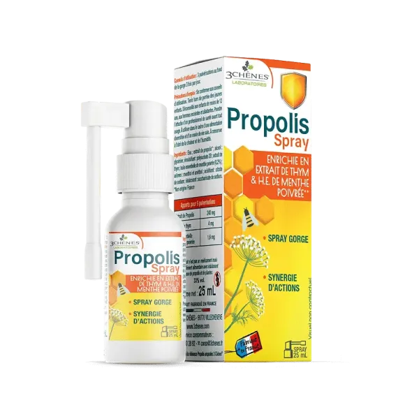 3 CHENES SPRAY NASAL A LA PROPOLIS 25ML