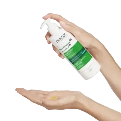 VICHY DERCOS SHAMPOING TRAITANT ANTI-PELLICULAIRE CHEVEUX NORMAUX A GRAS 390 ML