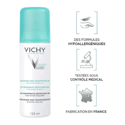 VICHY DEODORANT ANTI TRANSPIRANT 48H AEROSOL 125ML