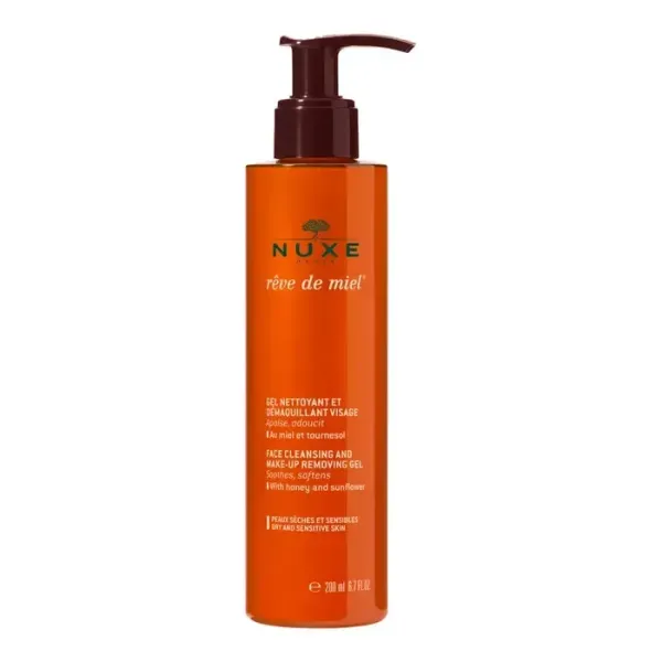 NUXE REVE DE MIEL GEL NETTOYANT ET DEMAQUILLANT 200ML