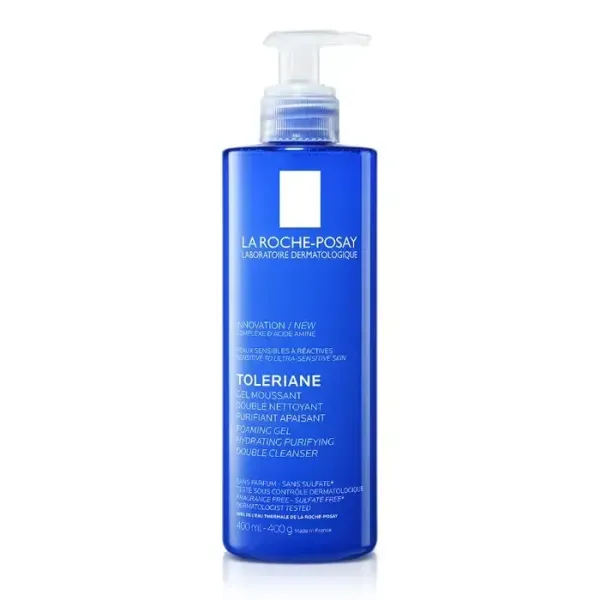 LA ROCHE POSAY TOLERIANE GEL MOUSSANT DOUBLE NETTOYANT PURIFIANT APAISANT 400 ML