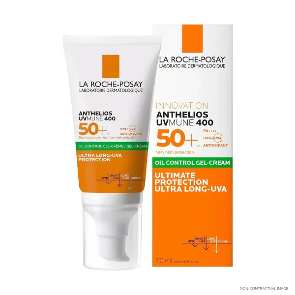LA ROCHE POSAY ANTHELIOS UVMUNE 400 OIL CONTROL GEL CREME INVISIBLE SPF50+ 50ML