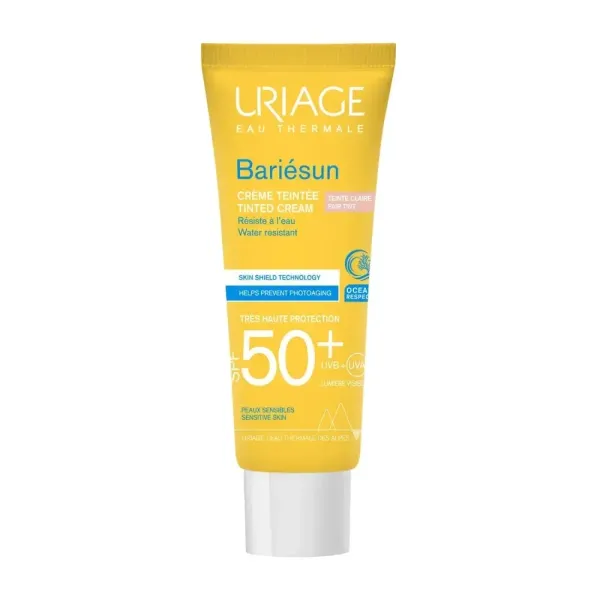URIAGE BARIESUN CREME SOLAIRE TEINTEE CLAIRE SPF50+ 50ML