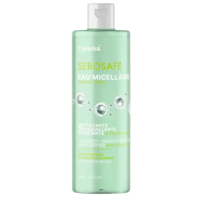 CLARENIA SEBOSAFE EAU MICELLAIRE ANTI IMPERFECTIONS 400ML