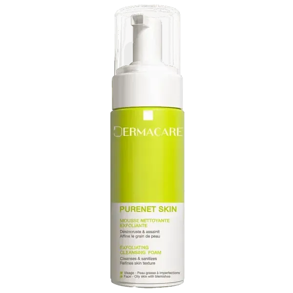 DERMACARE PURENET SKIN MOUSSE NETTOYANTE EXFOLIANTE 150 ML