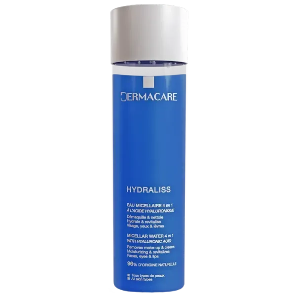DERMACARE HYDRALISS EAU MICELLAIRE 4EN1 A L'ACIDE HYALURONIQUE 200ML