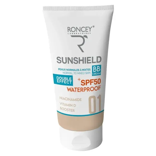 RONCEY ECRAN SUNSHIELD WATERPROOF SPF50+ TEINTE 01 PEAU MIXTE 50ML