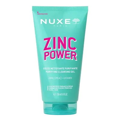 NUXE ZINC POWER GELEE NETTOYANTE PURIFIANTE 150ML