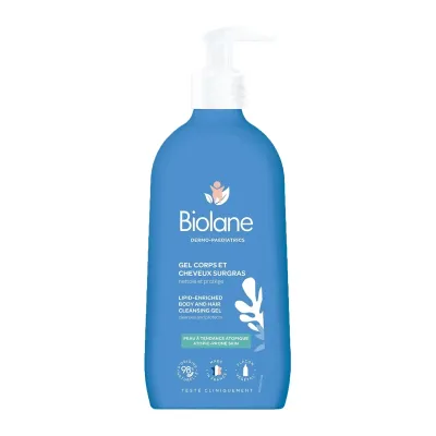 BIOLANE GEL CORPS ET CHEVEUX SURGRAS 350ML