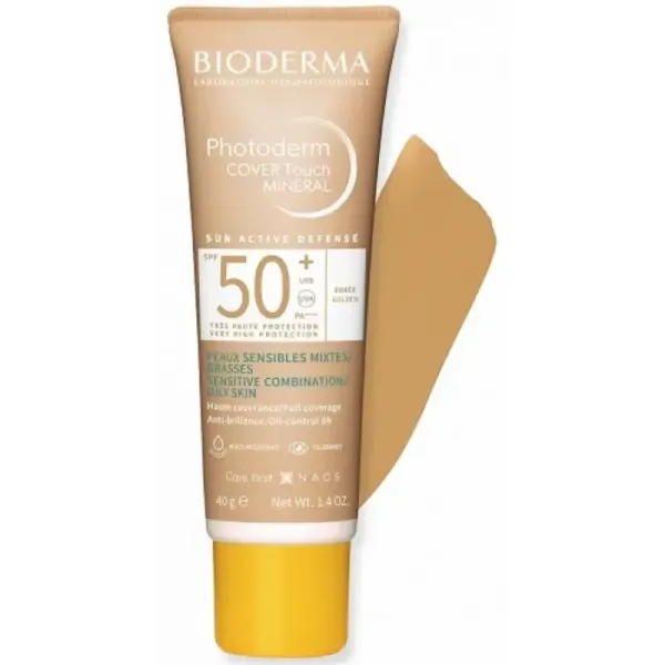 BIODERMA PHOTODERM COVER TOUCH MINERAL TEINTE DOREE SPF50+ 40G