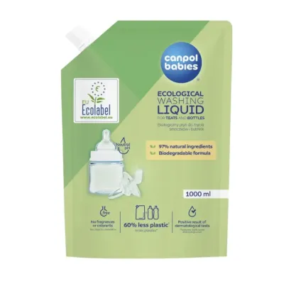 CANPOL BABIES LIQUIDE DE NETTOYAGE ÉCOLOGIQUE POUR BIBERONS ET TETINES 1000ML