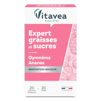 VITAVEA EXPERT GRAISSES ET SUCRES 40 GELULES