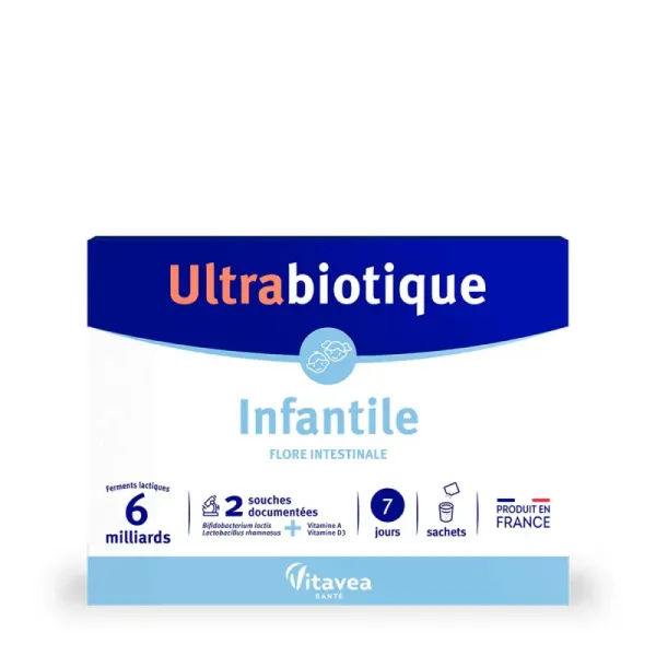 VITAVEA ULTRABIOTIQUE INFANTILE FLORE INTESTINALE 7 SACHETS