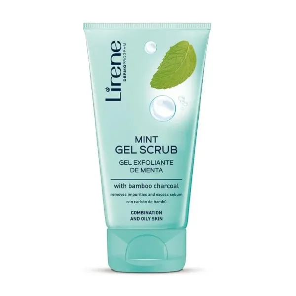 LIRENE GEL SCRUB MENTHE AU CHARBON DE BAMBOU 150ML