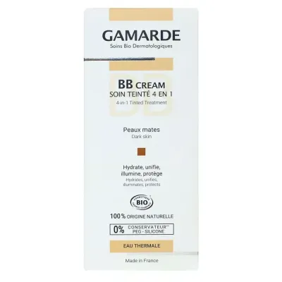 GAMARDE BB CREME SOIN TEINTE 4EN1 PEAUX MATES DELICATES 40ML