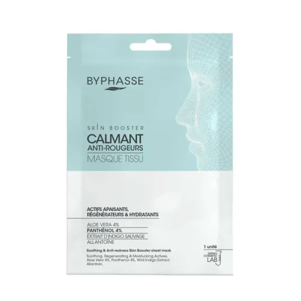 BYPHASSE MASQUE TISSU SKIN BOOSTER CALMANT ANTI-ROUGEURS 18ML