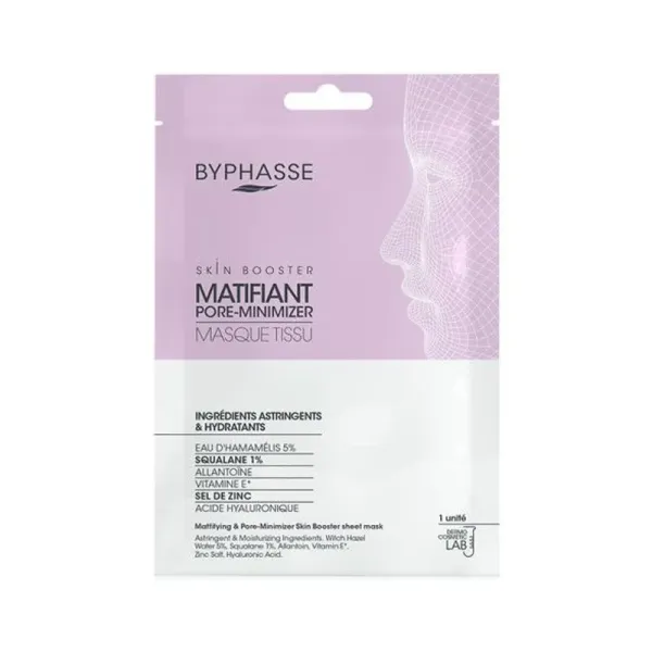 BYPHASSE MASQUE TISSU SKIN BOOSTER MATIFIANT PORE-MINIMIZER 18ML