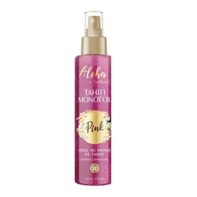 INODERMA ALOHA HUILE AU MONOÏ DE TAHITI PAILLETEE PINK SPRAY 150ML