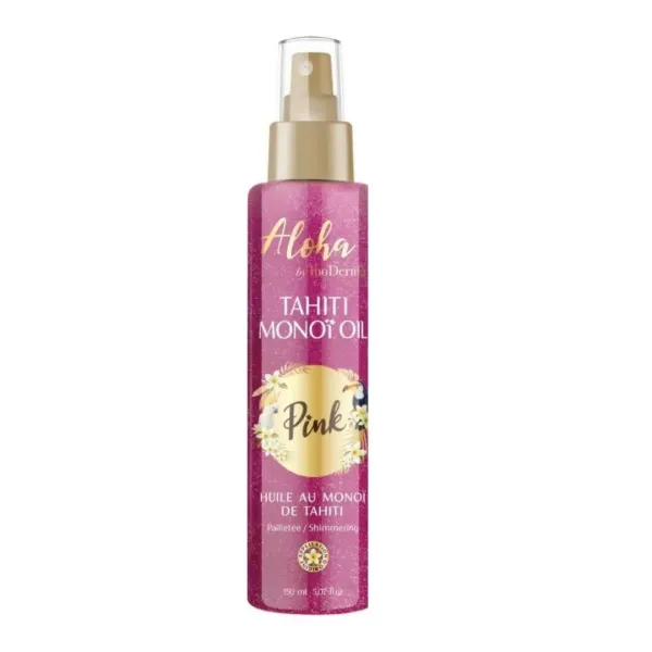 INODERMA ALOHA HUILE AU MONOÏ DE TAHITI PAILLETEE PINK SPRAY 150ML