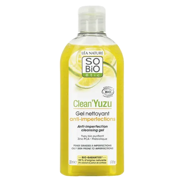 SO BIO CLEAN YUZU GEL NETTOYANT ANTI IMPERFECTIONS 200ML