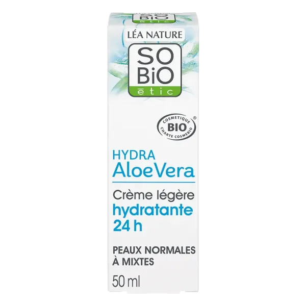 SO BIO HYDRA ALOE VERA CREME LEGERE HYDRATANTE 24H 50ML
