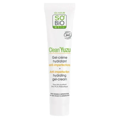 SO BIO CLEAN YUZU GEL CRÈME HYDRATANT ANTI IMPERFECTIONS BIO 40ML