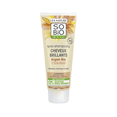 SO BIO APRES SHAMPOOING CHEVEUX BRILLANTS ARGAN 200ML