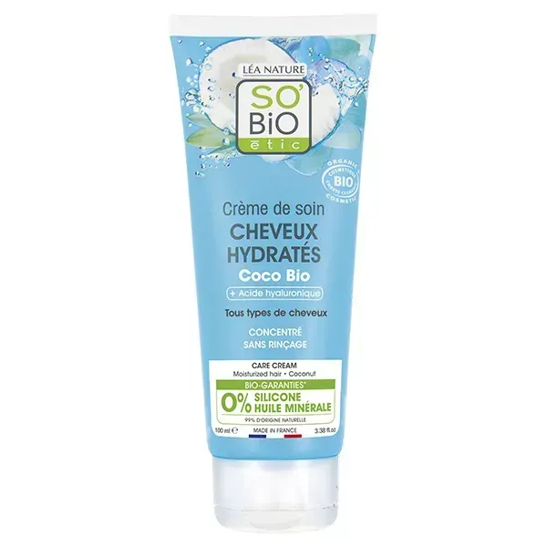 SO BIO CREME DE SOIN CHEVEUX HYDRATES COCO BIO 100ML