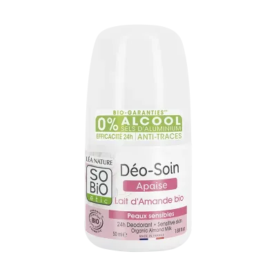 SO BIO DEODORANT SOIN APAISE LAIT D'AMANDE BIO 50ML