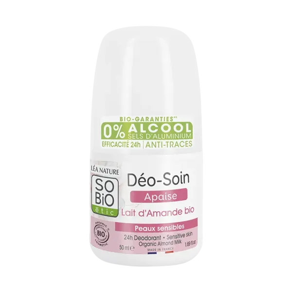 SO BIO DEODORANT SOIN APAISE LAIT D'AMANDE BIO 50ML