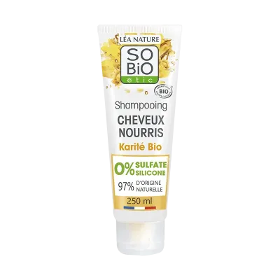 SO BIO SHAMPOOING NOURRISSANT KARITE & CIRE DE JOJOBA BIO 250ML