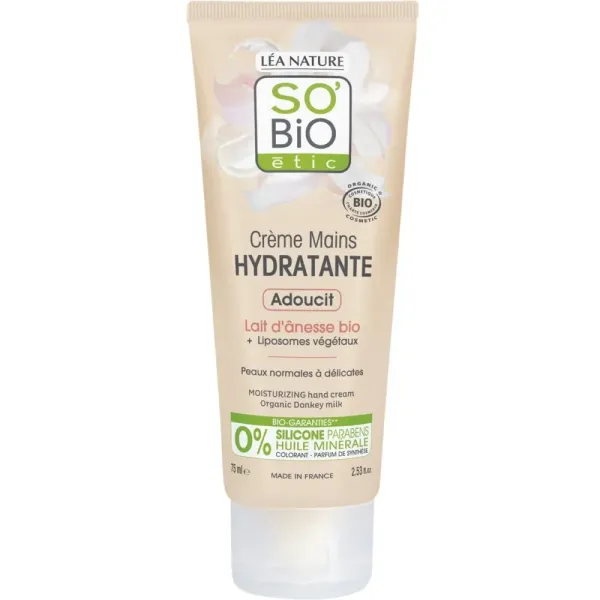 SO BIO MON LAIT D'ANESSE CREME DOUCEUR HYDRATANTE MAINS 75ML