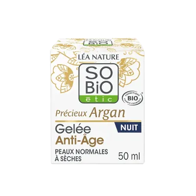 SO BiO PRECIEUX ARGAN CREME DE NUIT ANTI-ÂGE 40 ML