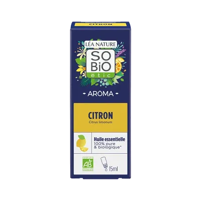 SO BIO AROMA HUILE ESSENTIELLE CITRON BIO 15ML
