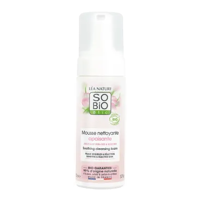 SO BIO HYDRA ALOE VERA MOUSSE NETTOYANTE APAISANTE 150 ML