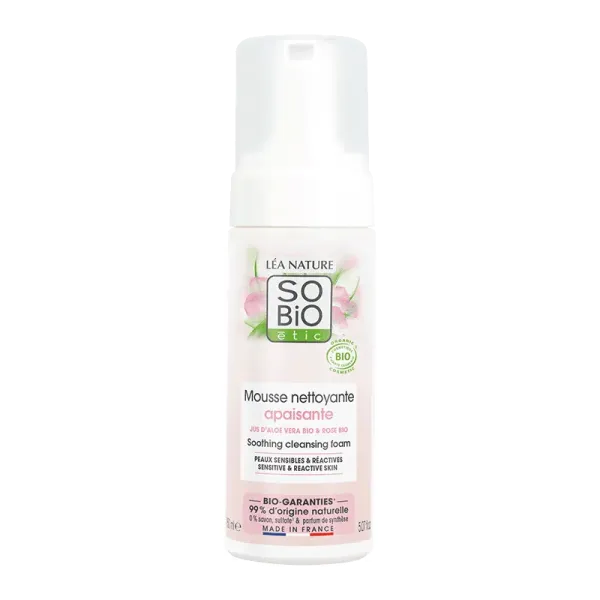 SO BIO HYDRA ALOE VERA MOUSSE NETTOYANTE APAISANTE 150 ML