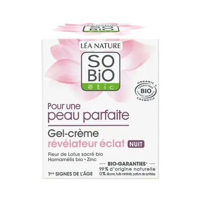 SO BIO GEL CREME REVELATEUR ECLAT NUIT 50ML