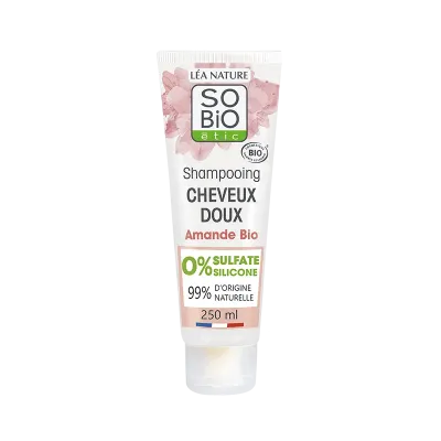 SO BIO CHEVEUX DOUX SHAMPOING AMANDE & PROTÉINES DE RIZ BIO 250ML