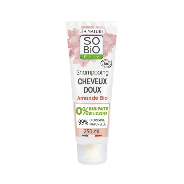 SO BIO CHEVEUX DOUX SHAMPOING AMANDE & PROTÉINES DE RIZ BIO 250ML