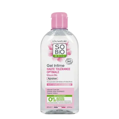 SO BIO DOUCHE GEL INTIME HAUTE TOLÉRANCE OPTIMALE MAUVE BIO 200 ML