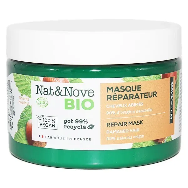 NAT & NOVE BIO SOINS CAPILLAIRES MASQUE REPARATEUR 3 EN 1 CHEVEUX ABIMES 300ML