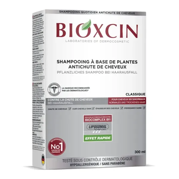BIOXCIN SHAMPOOING CHEVEUX SECS NORMAUX 300ML