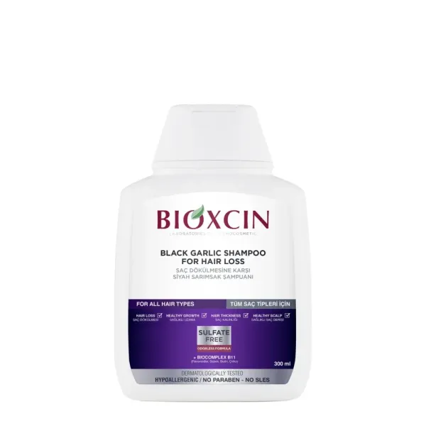 BIOXCIN SHAMPOOING VEGETAL A L'AIL NOIR 300ML