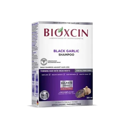 BIOXCIN SHAMPOOING VEGETAL A L'AIL NOIR 300ML